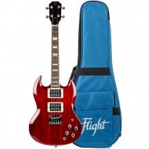 Ukelele Eléctrico Flight Pioneer Cherry Red