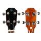 Ukelele Eléctrico Flight Vanguard Transparent Black